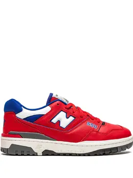 New Balance: Красные кроссовки  550