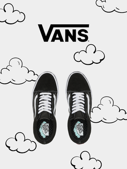 Vans: Чёрные кеды  ComfyCush Old Skool