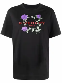 Givenchy: Футболка с растительным принтом 