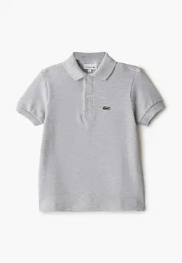 Lacoste: Серое поло 