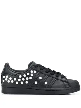 Adidas: Чёрные кроссовки  Superstar
