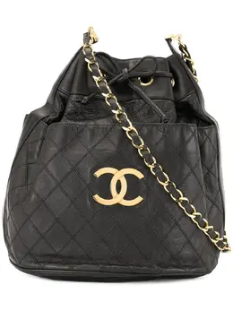 Chanel Pre-Owned: Чёрная сумка 