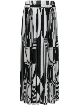 Balmain: Юбка с принтом 