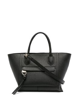 Longchamp: Чёрная сумка-шоппер  Mailbox