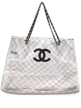 Chanel Pre-Owned: Прозрачная сумка-шоппер 