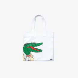 Lacoste: Белая сумка  Croco