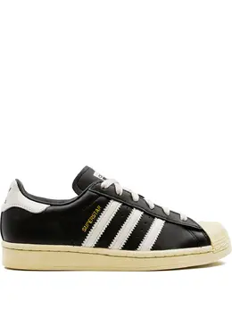 adidas: Чёрные кроссовки  Superstar