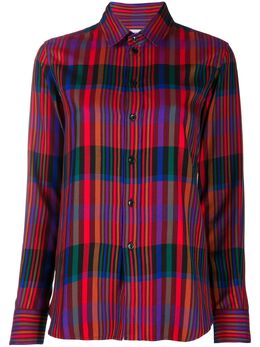 Saint Laurent: Рубашка в клетку 