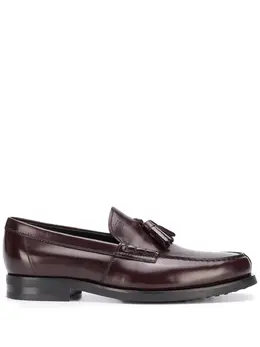 Tod's: Бордовые туфли 