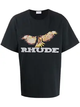 Rhude: Футболка оверсайз 