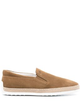 Tod's: Бежевые кроссовки 