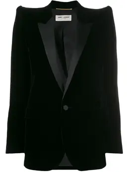 Saint Laurent: Бархатный жакет 