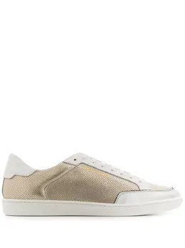 Saint Laurent: Серебристые кроссовки  Court Classic SL 10