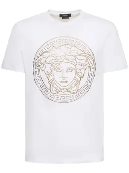 VERSACE: Хлопковая футболка  Medusa