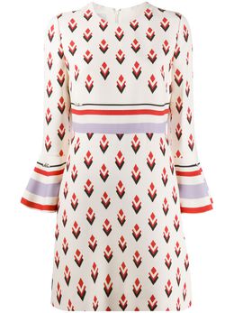 Valentino: Платье с принтом 