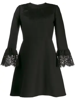 Valentino: Кружевное платье 