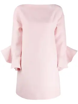 Valentino: Платье с оборками 