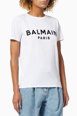 Balmain: Футболка из штапеля