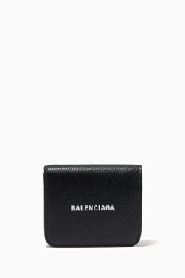 Balenciaga: Чёрный картхолдер Cash