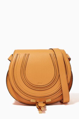 Chloé: Коричневая сумка Marcie