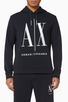 Armani Exchange: Хлопковая толстовка Icon