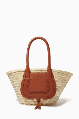 Chloé: Коричневая сумка Marcie