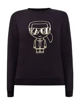 KARL LAGERFELD: Свитшот Ikonik из футера