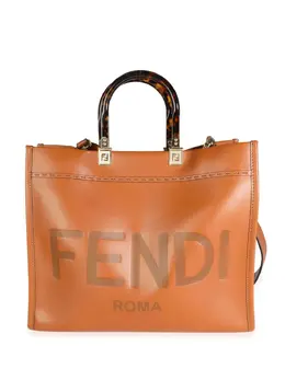 Fendi Pre-Owned: Коричневая сумка-шоппер