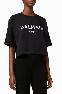 Balmain: Хлопковая футболка