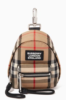 Burberry: Рюкзак Vintage Check с принтом