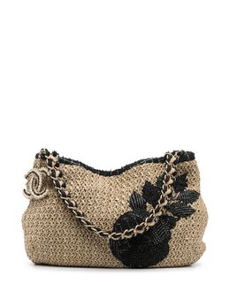 Chanel Pre-Owned: Бежевая сумка 