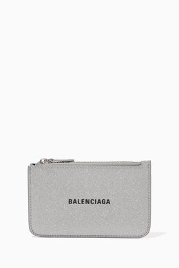 Balenciaga: Картхолдер Cash с принтом