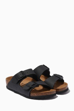 Birkenstock: Чёрные сандалии Arizona