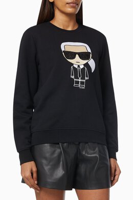 Karl Lagerfeld: Хлопковый свитшот Ikonik Karl