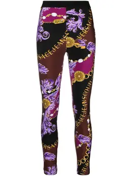 Versace Jeans Couture: Легинсы с принтом 
