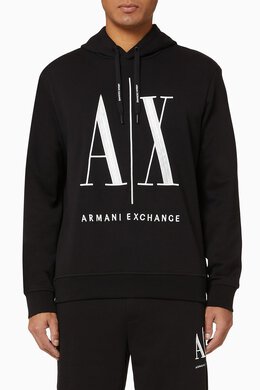 Armani Exchange: Хлопковая толстовка Icon