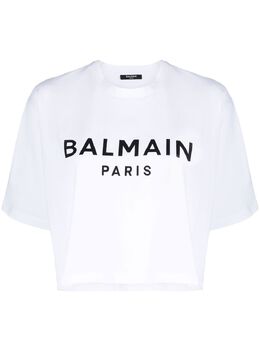 Balmain: Хлопковая футболка 