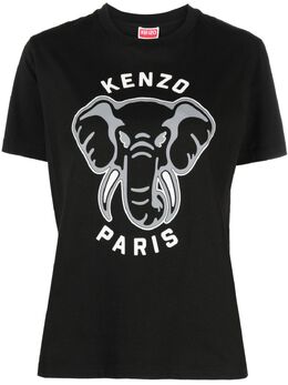 Kenzo: Хлопковая футболка Jungle