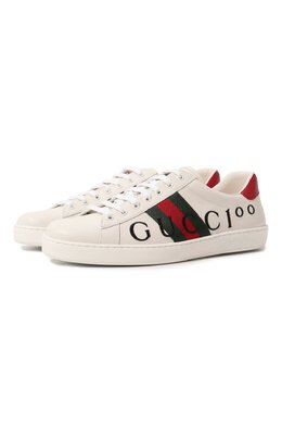 Кожаные кеды Gucci 100 Ace Gucci 677717 0fi60