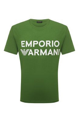 Хлопковая футболка Emporio Armani 211831/3r479