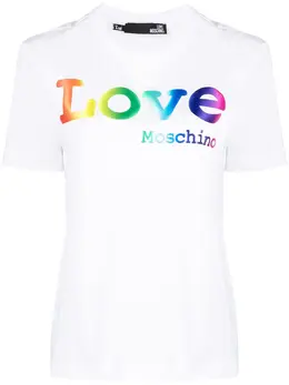 Love Moschino: Белая футболка