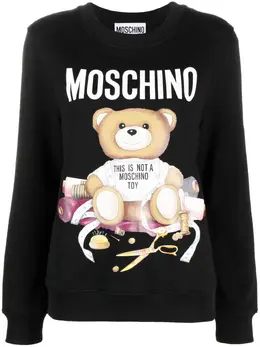 Moschino: Свитшот  Teddy Bear с принтом