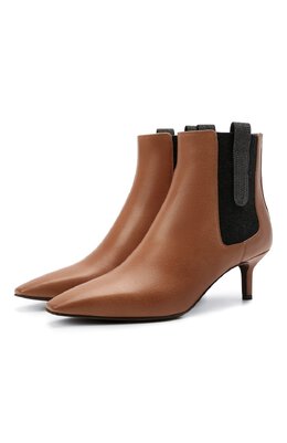 Кожаные ботильоны Brunello Cucinelli mzslc2014p