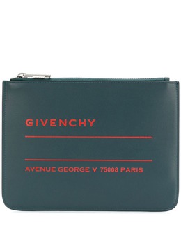 Givenchy: Клатч с принтом 