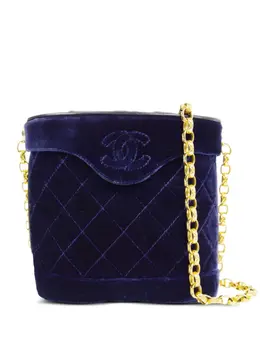 CHANEL Pre-Owned: Фиолетовая сумка