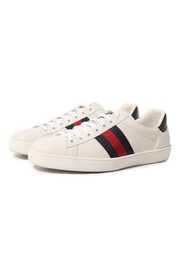 Кожаные кеды Ace Gucci 386750 a38d0