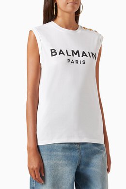 Balmain: Хлопковая майка