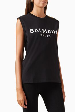 Balmain: Хлопковая майка