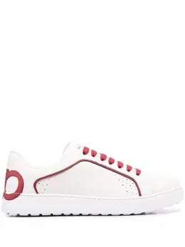 Salvatore Ferragamo: Белые кроссовки  Gancini