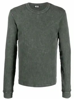Diesel: Зелёная футболка  T Ribber